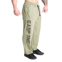 GASP Acid Logo Sweatpants - Acid Washed Green